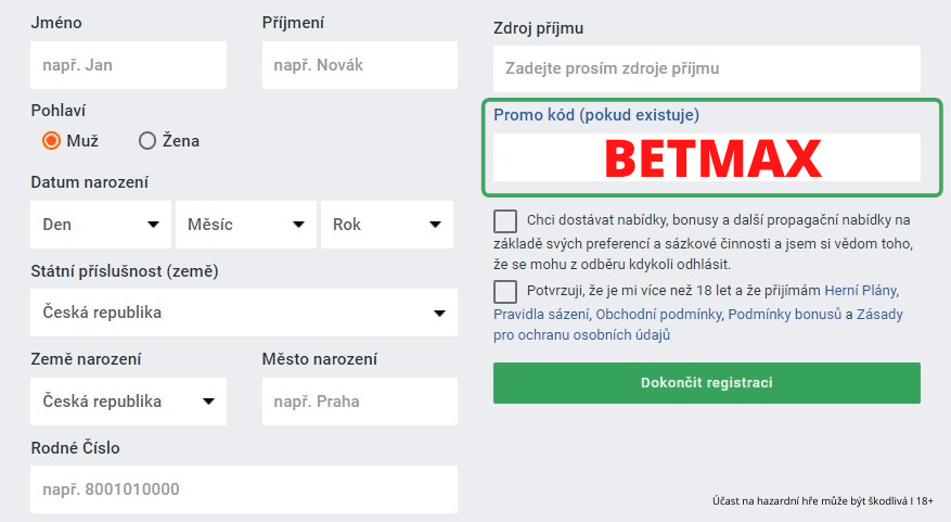 bonus Betano Jak se registrujete Betano (1)
